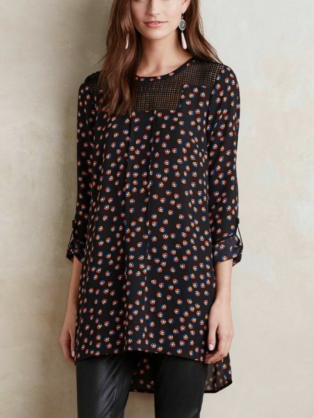 Anthropologie x Meadow Rue Long Sleeve Tunic Dress - Size Small